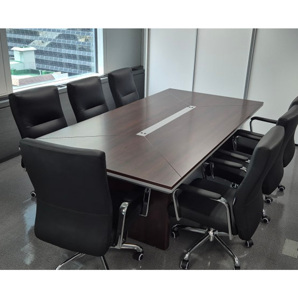 7인용 회의용 테이블 세트 / 2400×1200