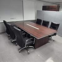 7인용 회의용 테이블 세트 / 2400×1200