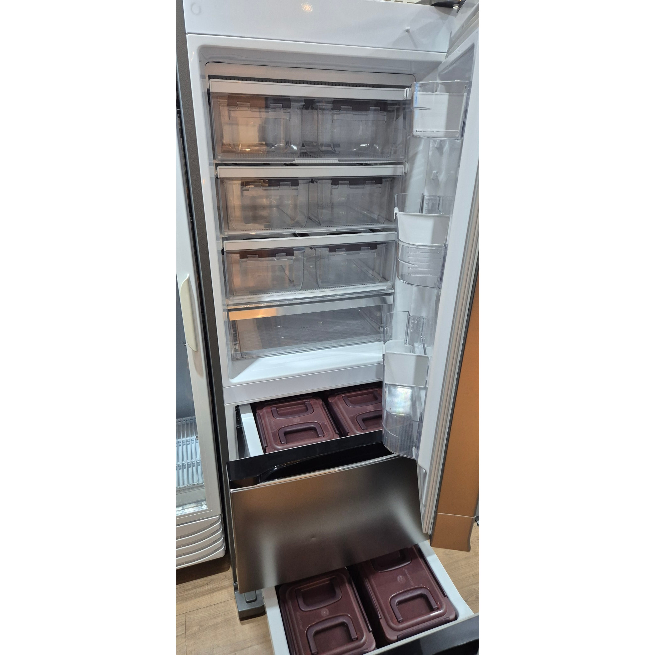 [위니아 딤채] 김치냉장고+김치통 풀세트 418리터